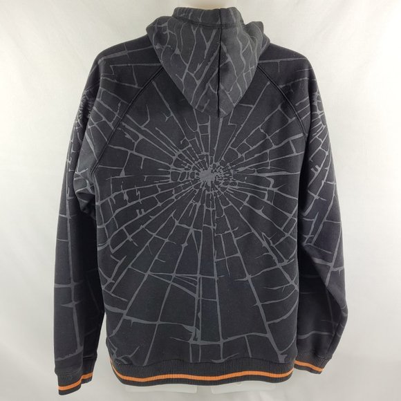 FXR Full-Zip Snowmobile Racing Hoodie Hooded Light Jacket Mens size Large - Picture 2 of 3